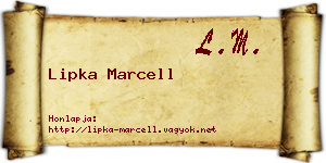 Lipka Marcell névjegykártya