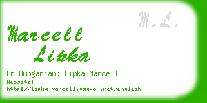 marcell lipka business card